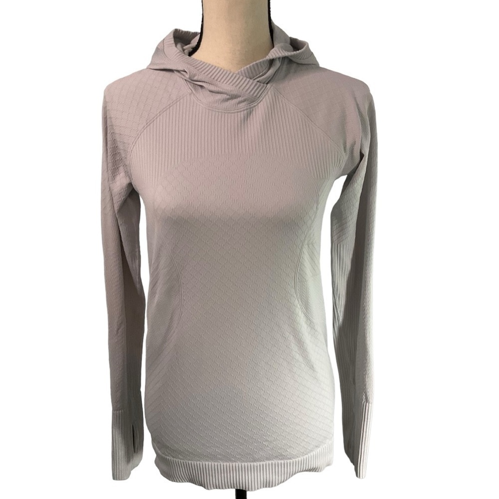 Lululemon Tech Pullover Hooded Quilted Top White Size 4 / 6 Activewer